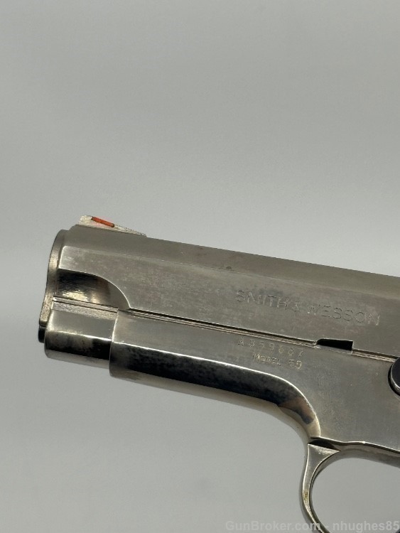 Smith & Wesson Model 59 4'' 9mm Nickle -img-8