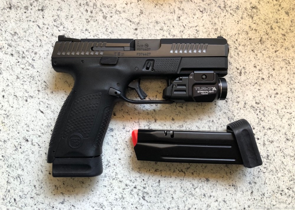 CZ P-10C 9mm with Streamlight TLR-7A wml and (2) 17rd Magazines-img-1