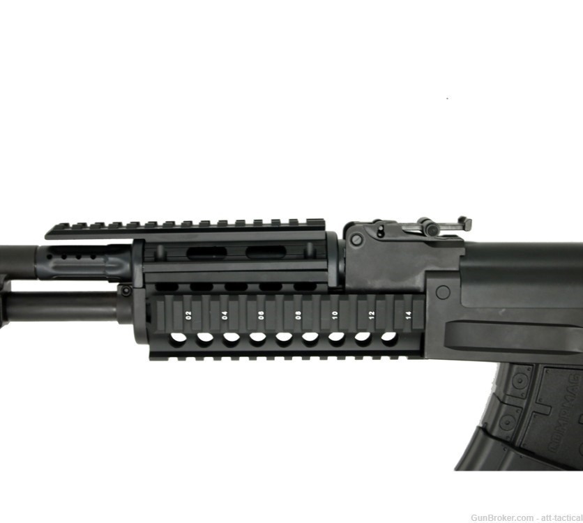 AK-47/74 ALUMINUM QUAD PICATINNY RAIL SYSTEM New Old Stock-img-0