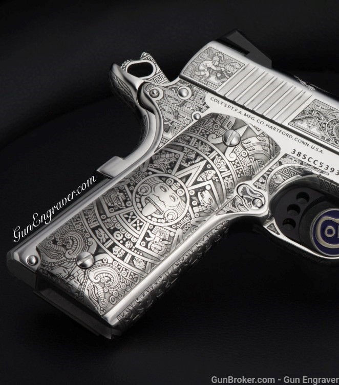 Colt Custom Engraved 1911 AZTEC HERITAGE 70 SERIES -img-0