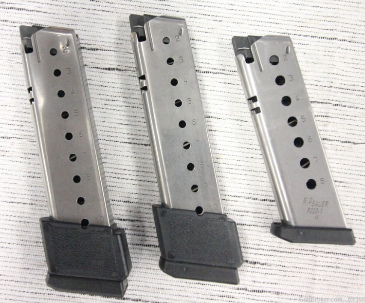 Sig Sauer P220 45ACP Three Magazines Stainless Two10rd  One 8rd-img-1