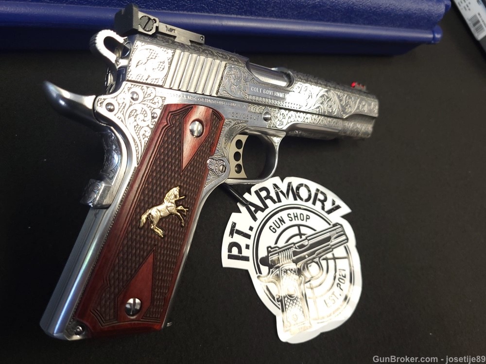 Colt Gold Cup Lite engraved, Penny Action!! No reserve-img-5