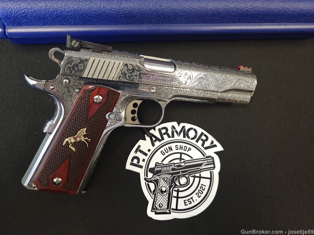 Colt Gold Cup Lite engraved, Penny Action!! No reserve-img-3