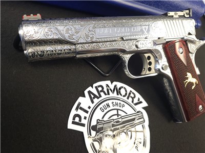 Colt Gold Cup Lite engraved, Penny Action!! No reserve