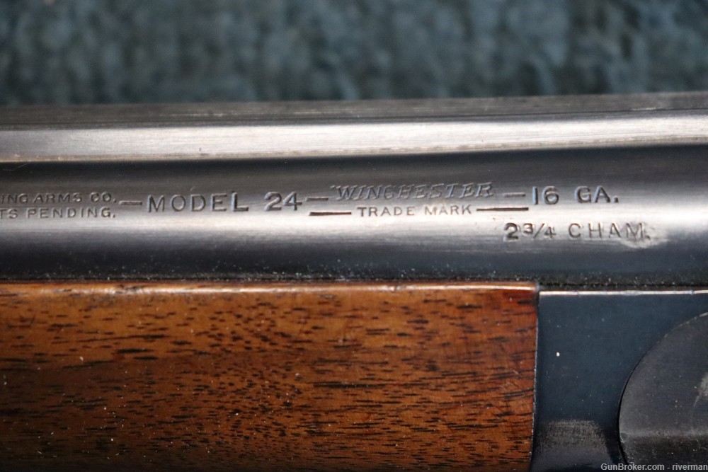 Winchester Model 24 Double Barrel 16 Gauge Shotgun (SN#21192)-img-10
