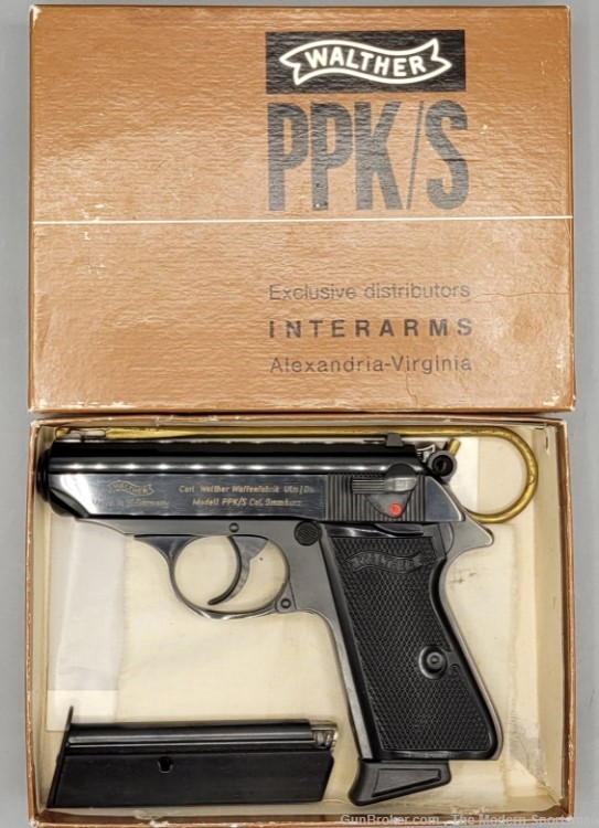 Walther Model PPK/S .380 ACP 3.5" Semi Auto Pistol Black DA/SA PPKS PPK S-img-1