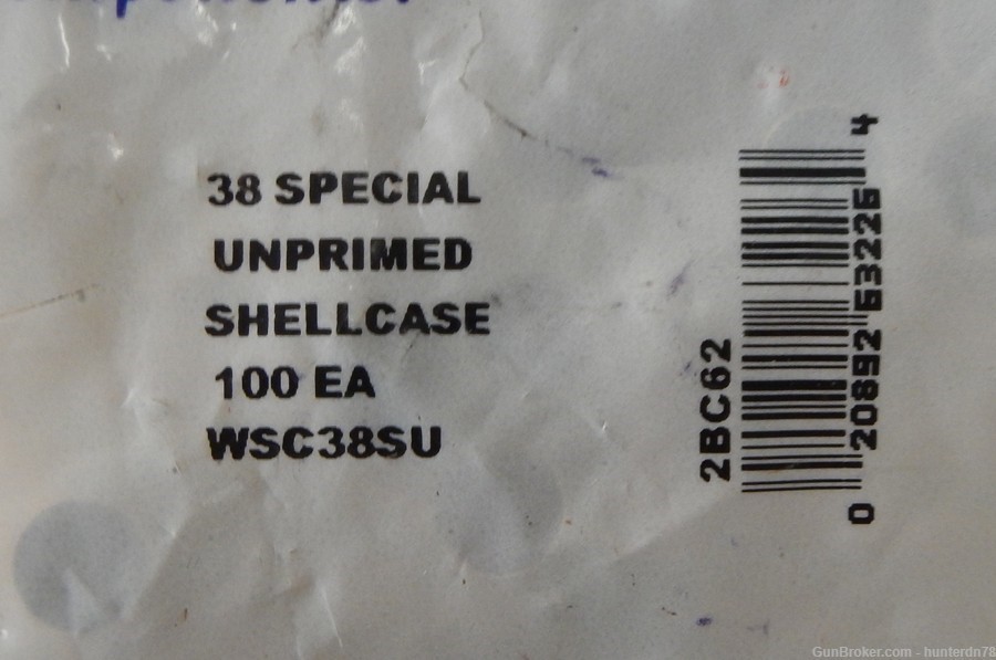 Winchester 38 Special Brass. 300 rounds. NEW in original packaging.-img-1