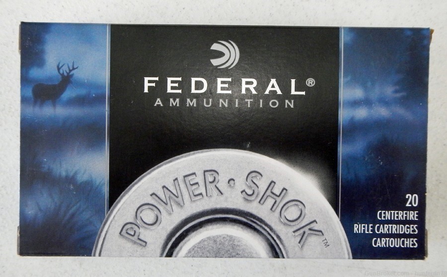 NEW Federal Power Shok. 308 cal. 150 gr. Soft Point. 100 rounds.-img-1