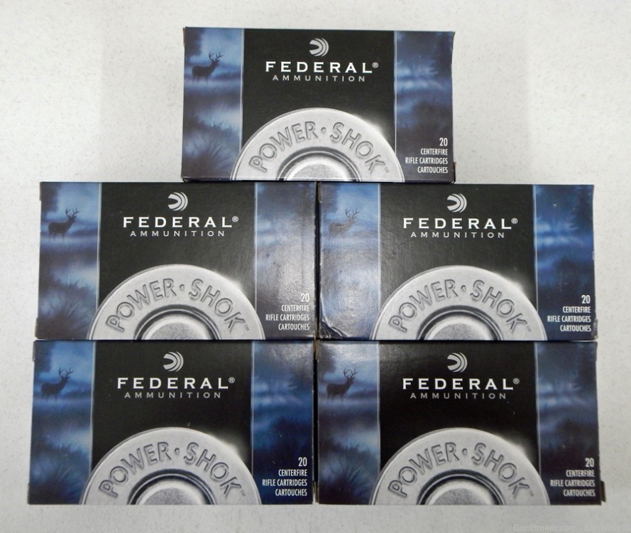 NEW Federal Power Shok. 308 cal. 150 gr. Soft Point. 100 rounds.-img-3