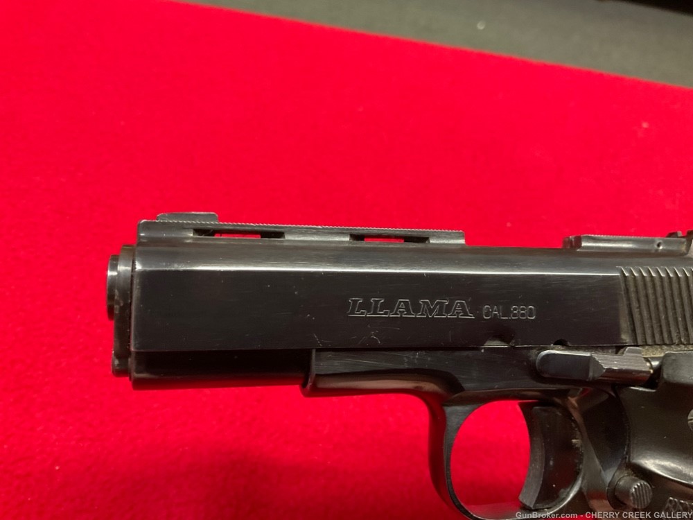 Vintage Llama 380 pistol baby colt 1911 Spain vent rib gun Stoeger 380acp-img-1