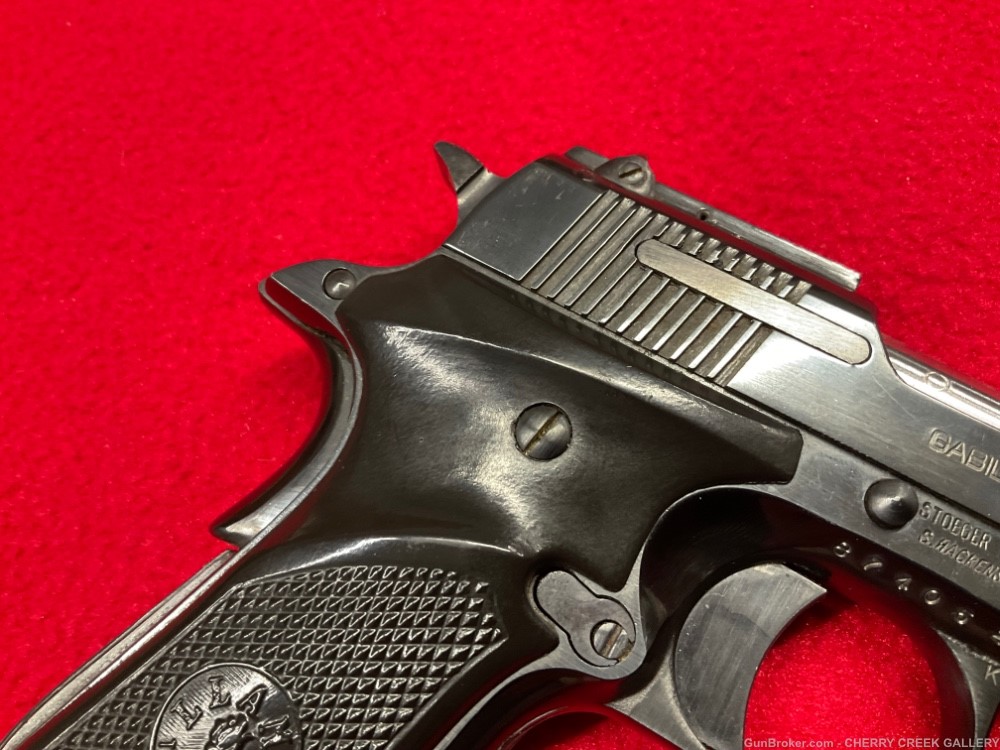 Vintage Llama 380 pistol baby colt 1911 Spain vent rib gun Stoeger 380acp-img-5
