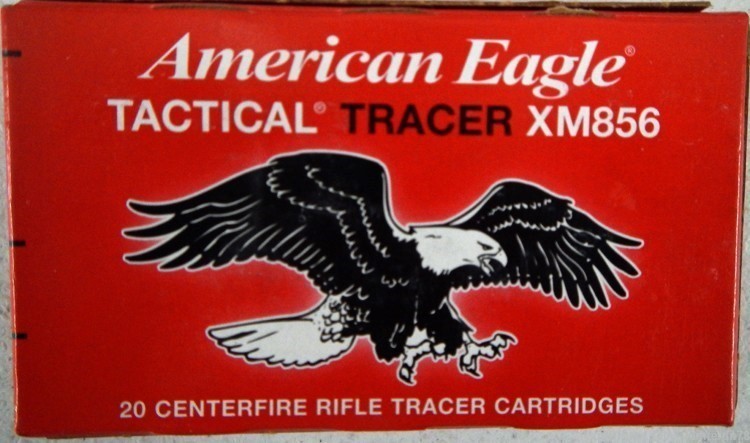Federal, American Eagle 5.56 Tactical Tracers. 64 gr. # XM856. 80 rds.-img-0