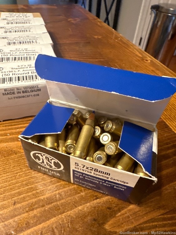 FNH USA  5.7x28mm  SS195 ammunition 350 rounds BELGIUM 10700013-img-2