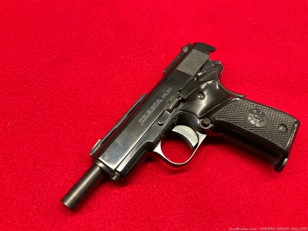 Vintage Llama 380 pistol baby colt 1911 Spain vent rib gun Stoeger 380acp-img-16