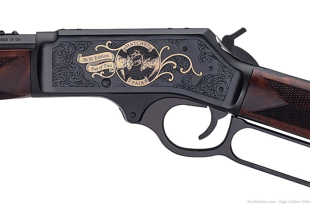 1 of Only 14 Remaining Henry Exhibition Edition Pair  .30-.30 & .45-70 - VA-img-2