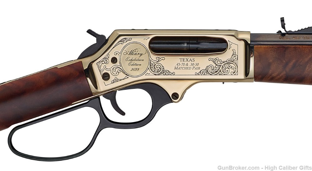 1 of Only 14 Remaining Henry Exhibition Edition Pair  .30-.30 & .45-70 - VA-img-4