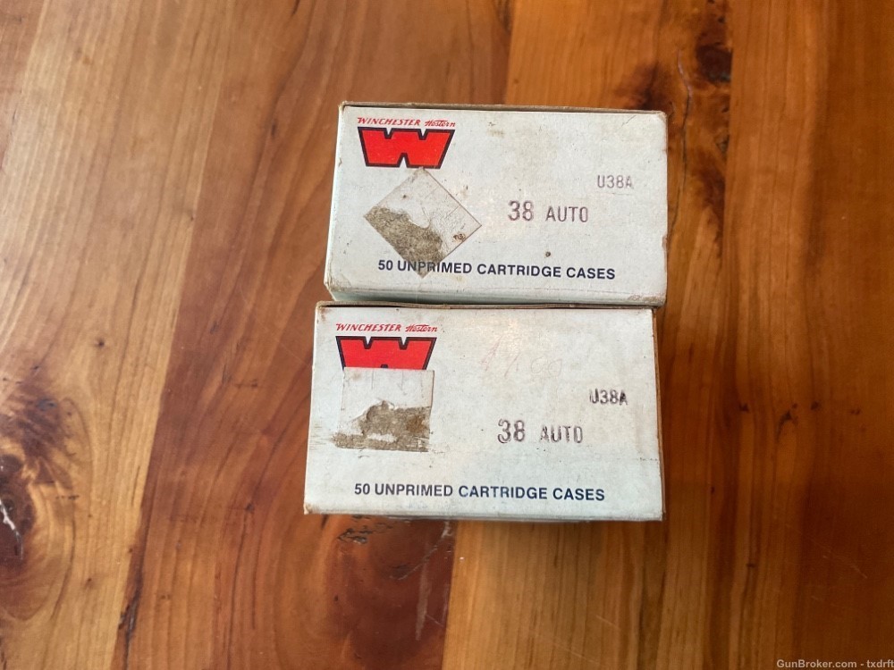 38 ACP 38 AUTO brass by Winchester Western -img-0