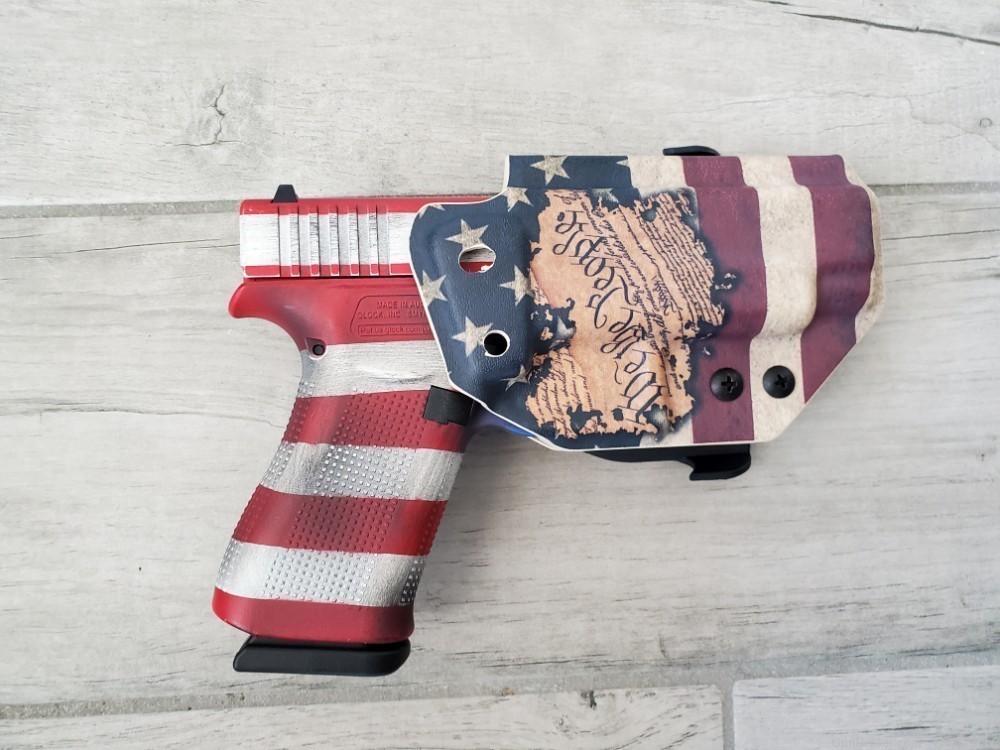 Glock 48 American Flag Cerakote with holster-img-1