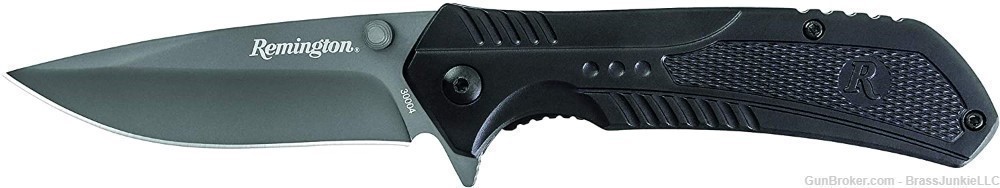 Remington Tactical Folding Knife 3.25" Drop Point 420-J2 Gray Blade -img-0