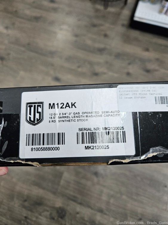 JTS MK12AK 12GA 5RD SEMI-AUTO SHOTGUN *NEW*-img-5