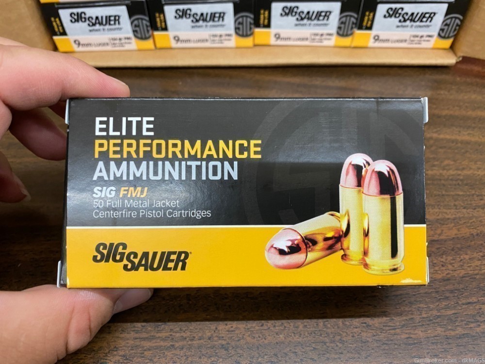 1000rd case of Sig Sauer Elite Performance Ammunition 9mm FMJ 124gr-img-2