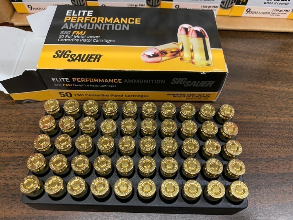 1000rd case of Sig Sauer Elite Performance Ammunition 9mm FMJ 124gr-img-4