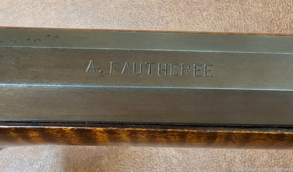 A. Fautheree Custom Made Left Handed Flintlock Rifle-img-17