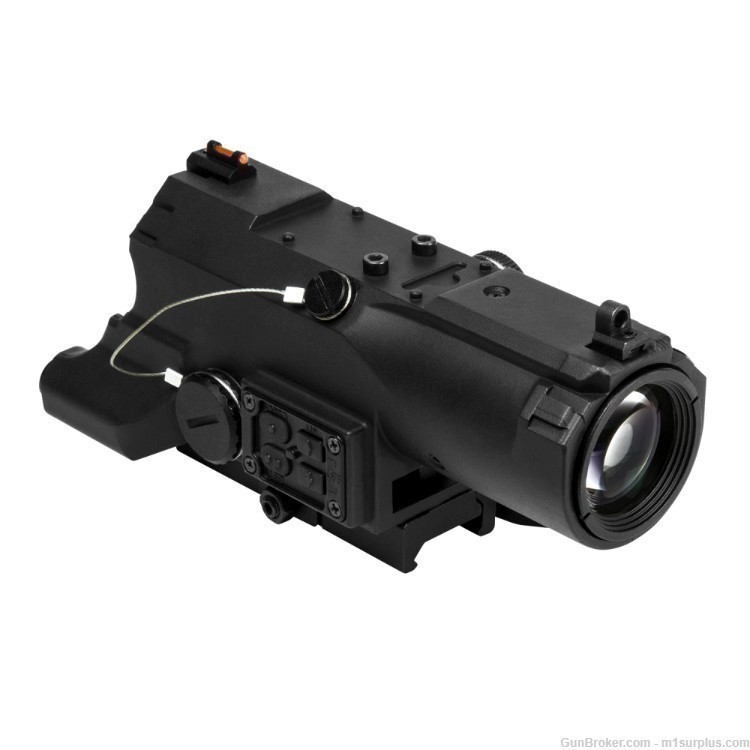 VISM ECO 4X34 illuminated Scope w/ Green Laser for Springfield SAINT Rifle -img-2