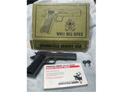 Springfield Armory 1911-A1 with box 45 ACP Used