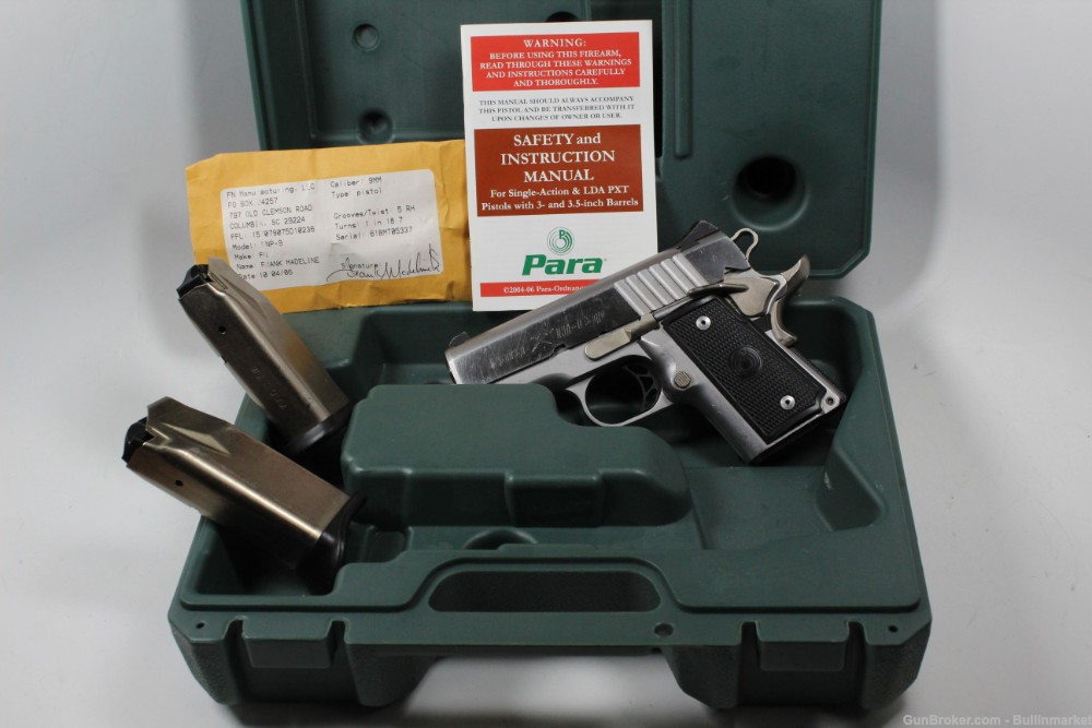 Para Warthog Double Stack 1911 .45 ACP Compact Pistol w/ Original Case-img-0