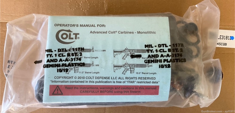 Colt LE6945CQB Factory SBR, 10.3” 5.56mm 2014 Production, As New in Box!-img-9