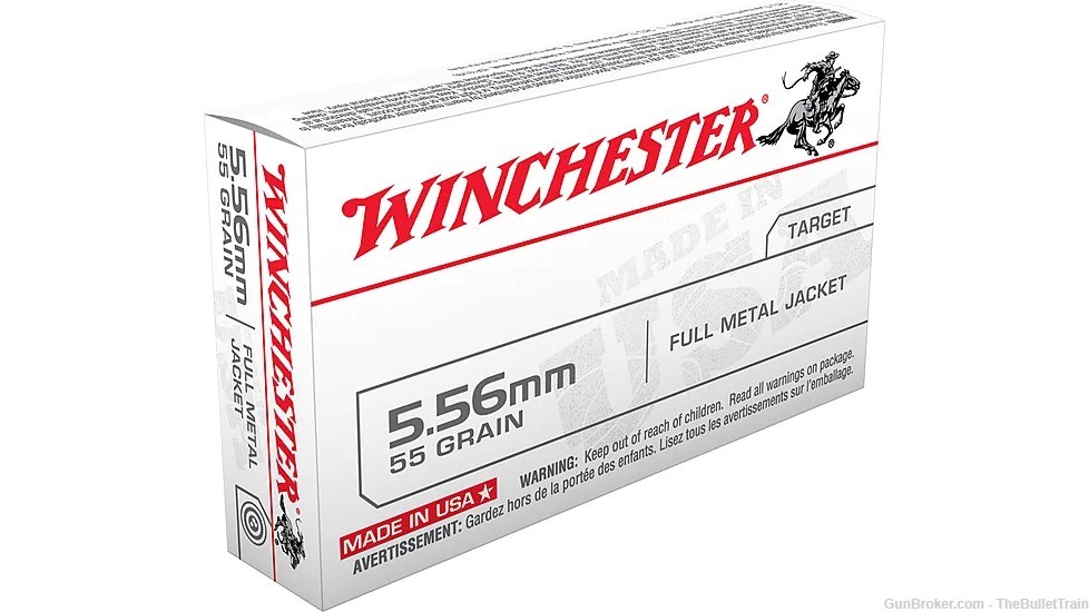 Winchester USA 5.56x45mm NATO 55 grain Ball (M193) 1000RD Cases-img-0