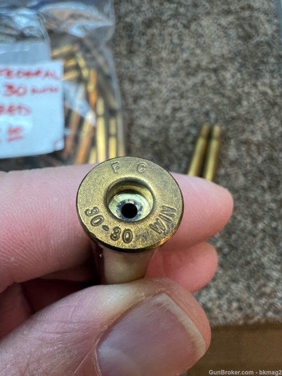 77 rounds Federal 30-30 win used brass -img-2