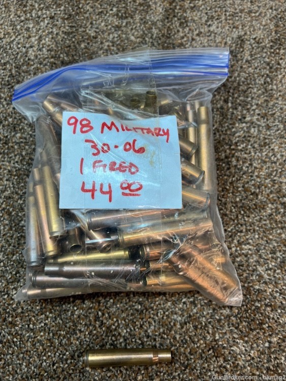 98 rounds Military 30-06 brass-img-0