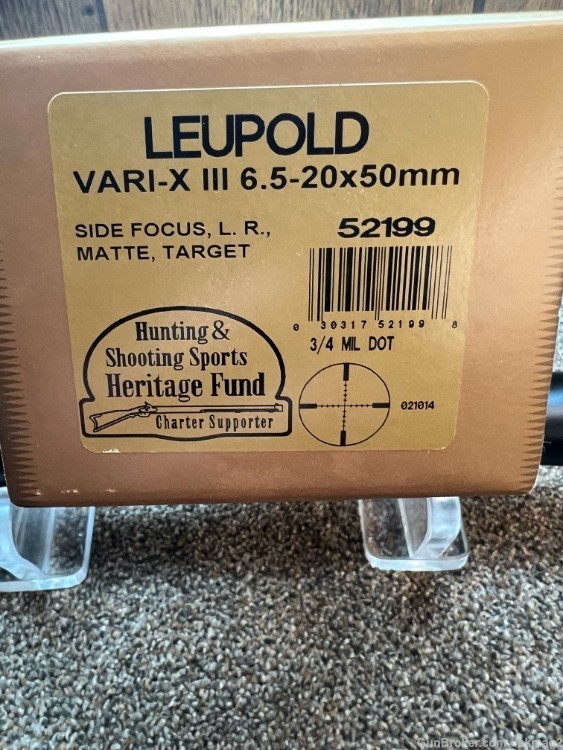Leupold Vari X III Long Range 6.5-20 30mm with box -img-0