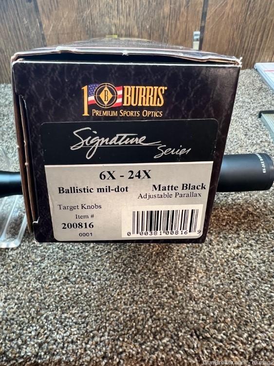 Burris Signature Series 6-24X like new with box -img-0