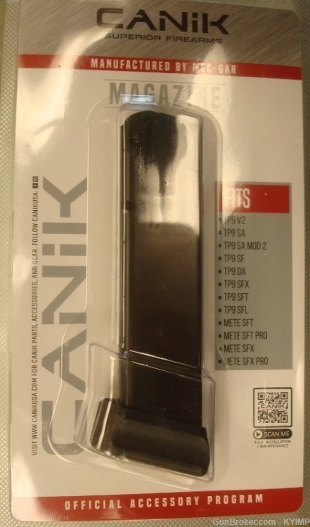 2 CANIK Factory Original TP9 DropFree New 20 round 9mm magazine s-img-0