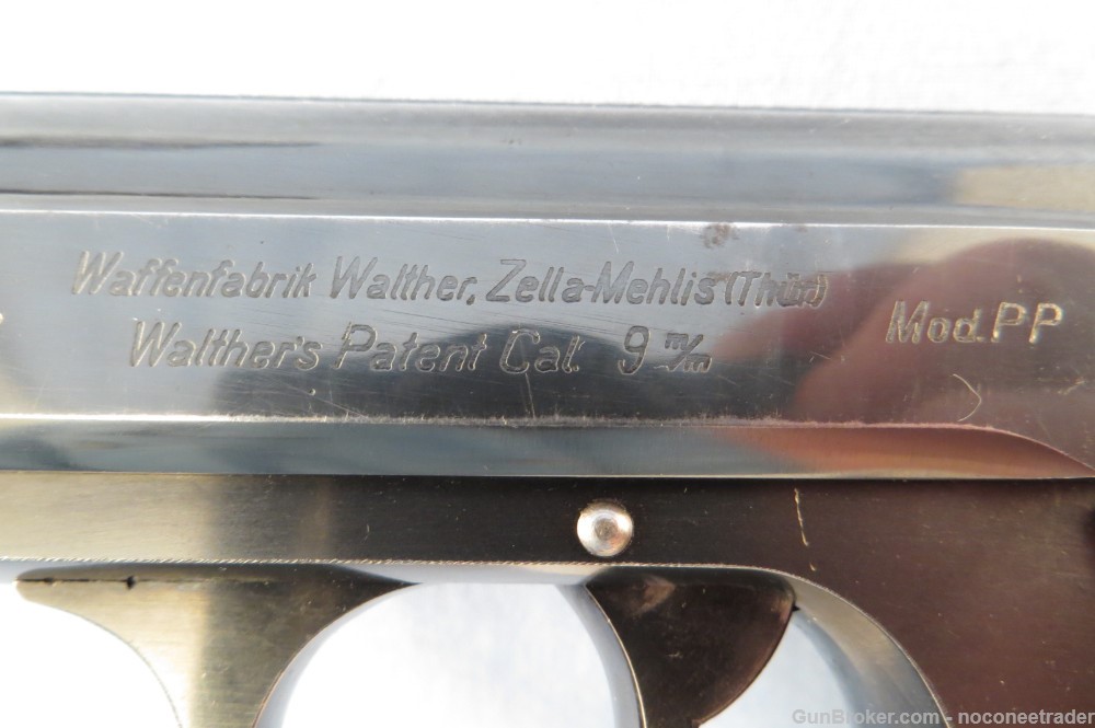 Walther Pre War 1938 Mod PP .380 w Bottom Mag Release + Holster-img-4