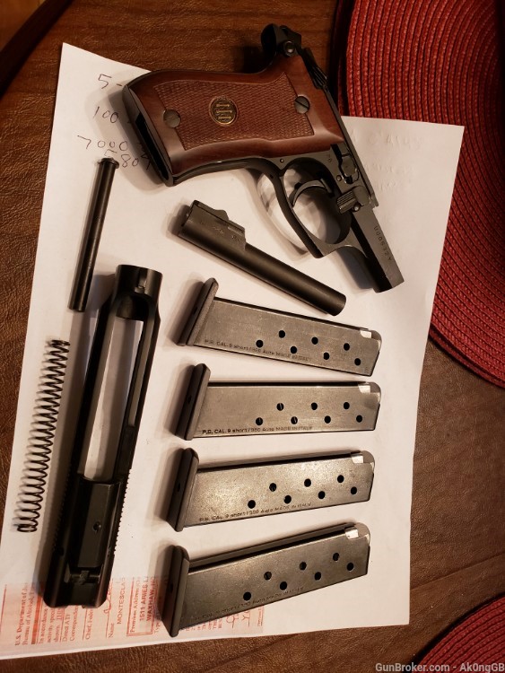 Beretta 85F in 380acp with 6 mags wooden grips-img-44