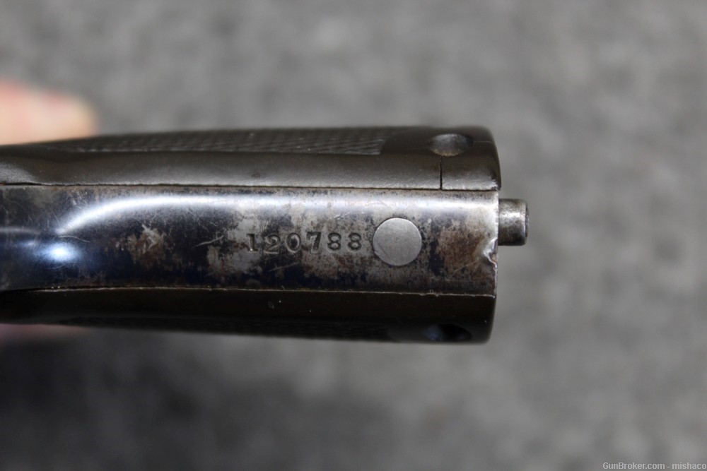 British Webley&Scott Model 1912 Hammerless Automatic 6.35mm Browning Pistol-img-6