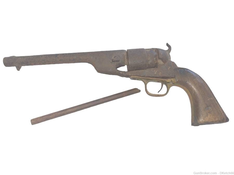 1860 Colt Army .44 Percussion Revolver - Civil War RELIC-img-0