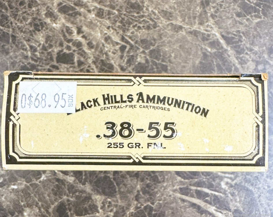 Full Box Black Hills 38-55  Winchester Box of 20 255 Grain-img-1