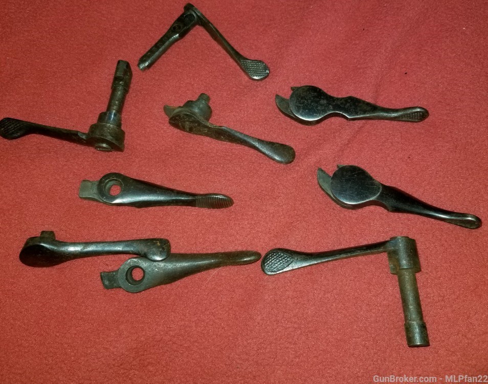 Lot of 9 double shotgun top levers unknown make assorted-img-0