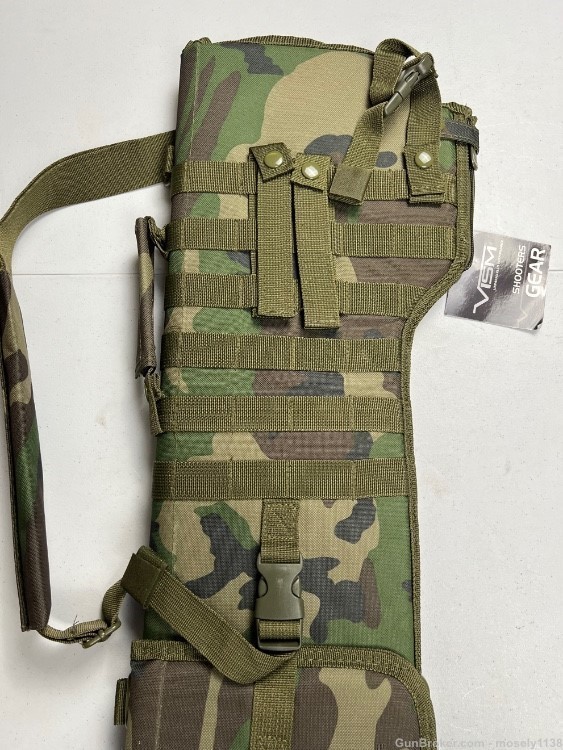 VISM by NcStar Tactical Rifle Scabbard Woodland Camouflage *NIB* -img-3