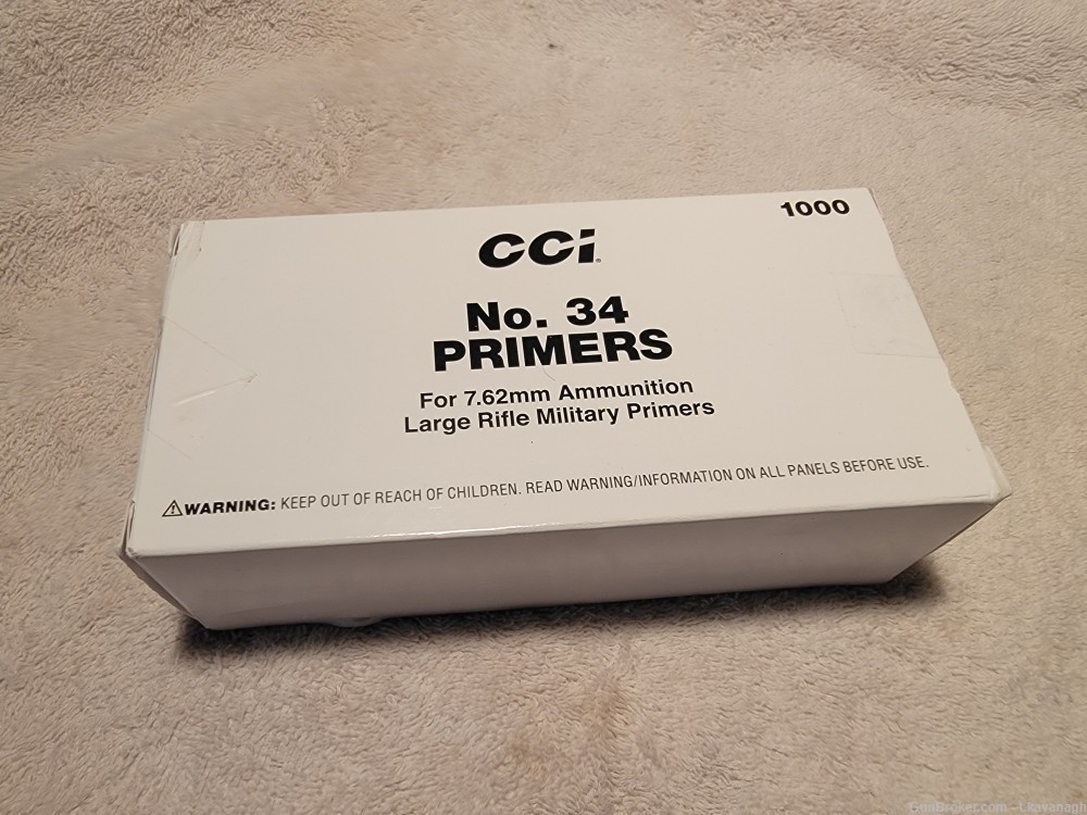 CCI No 34 Large Rifle Primers .308 / 7.62 - 1000-img-0