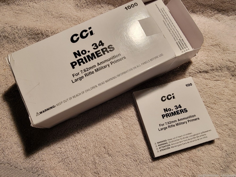 CCI No 34 Large Rifle Primers .308 / 7.62 - 1000-img-1