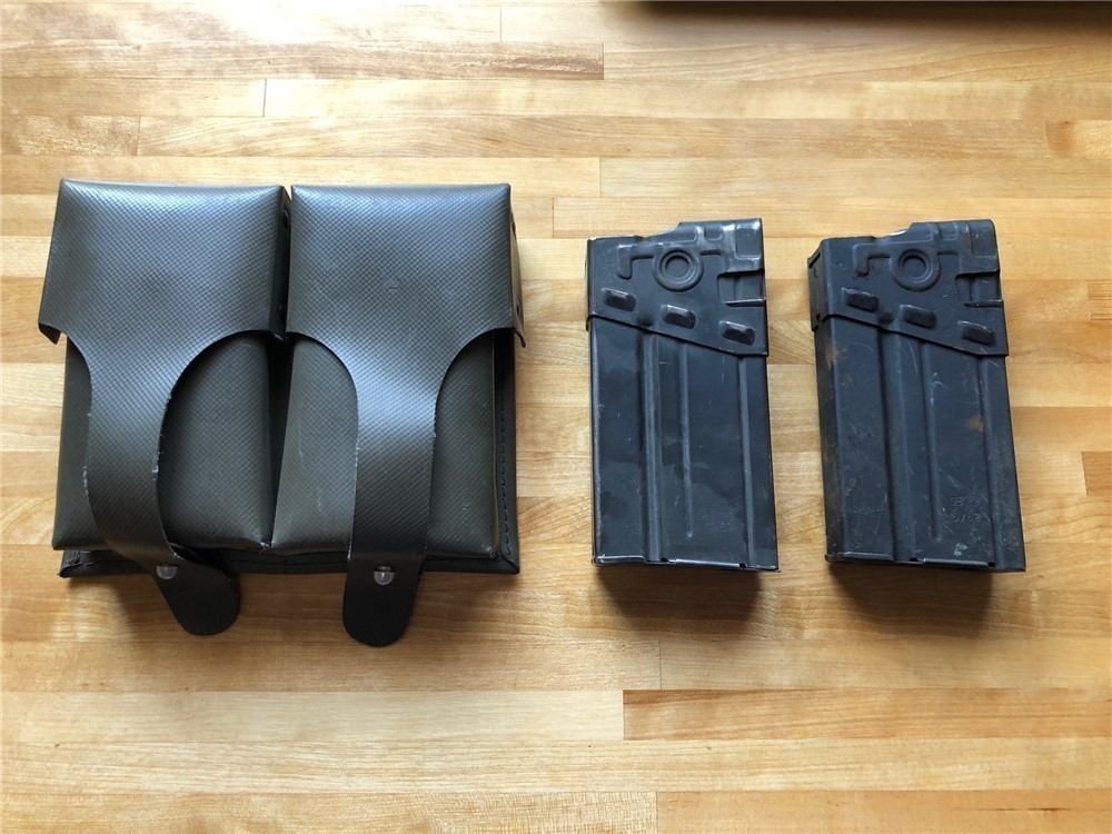 2 STEEL H&K G3 PTR HK91 20 Round Magazine Package FREE German Mag Pouch-img-0