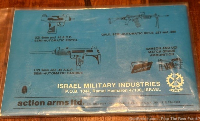 I.M.I. Action Arms UZI PISTOL 9MM Original Manufacture-img-8
