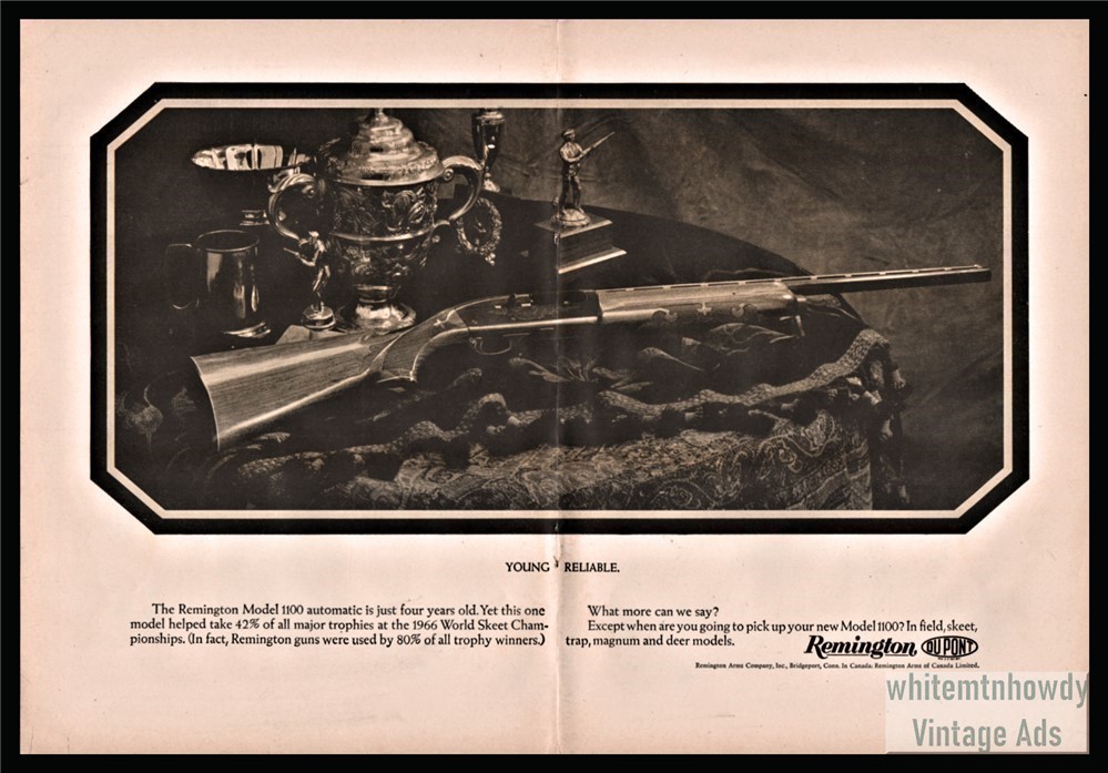 1967 REMINGTON Model 1100 Automatic Rifle Centerfold AD-img-0