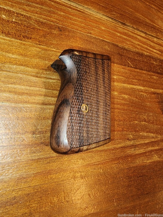 WALTHER PPK ROSEWOOD CHECKERED GRIPS-img-0